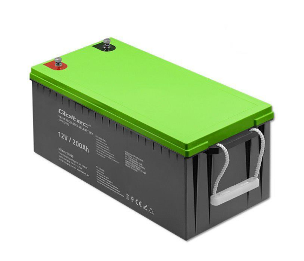 Qoltec Akumulator żelowy 12V 200Ah GEL 59.5kg - 1136800 - zdjęcie 2